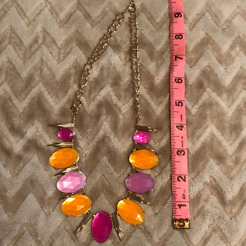 Colorful statement necklace